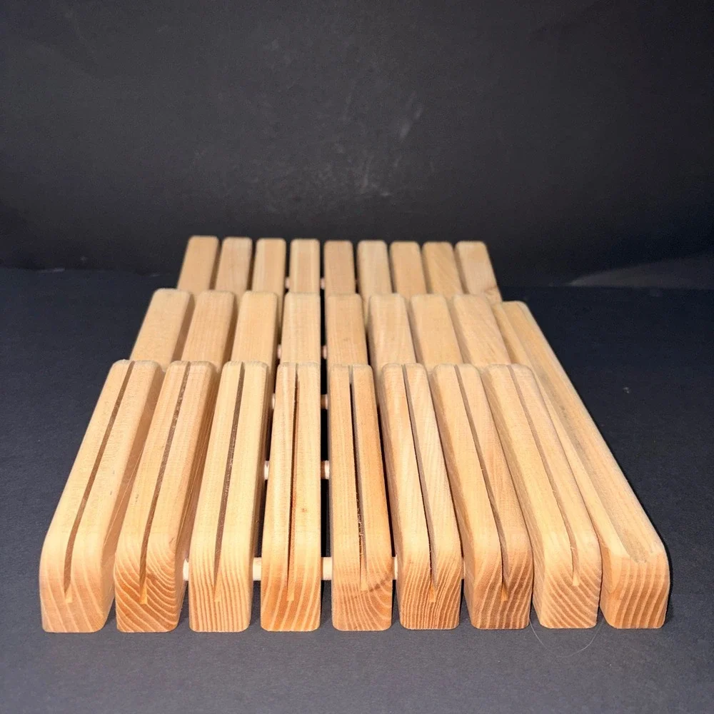 J.K. Adam's Co 15 Slots & 1 Honing Slot In-Drawer Solid Wood Knife Block Holder